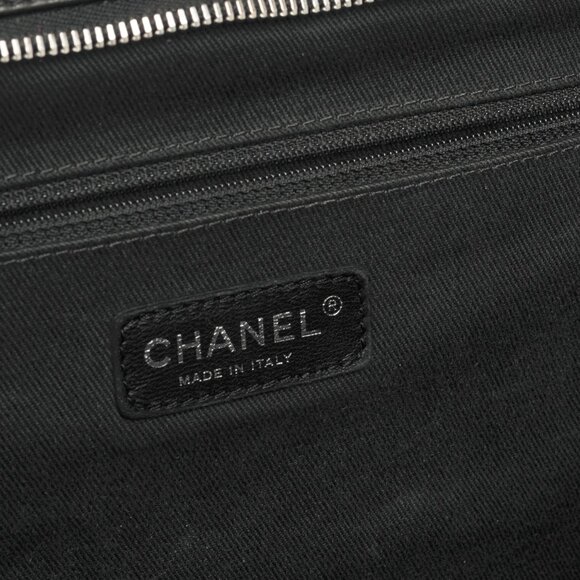Chanel In-The-Mix Black Iridescent Calfskin Quilted Tote - Picture 11 of 12